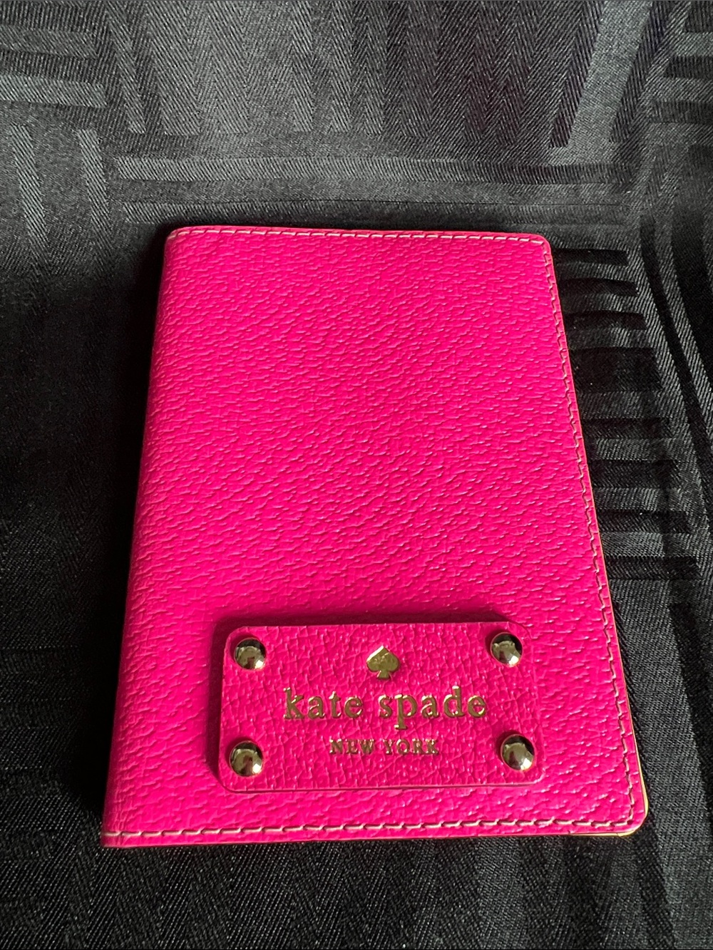 Kate Spade Fuchsia Leather Passport Wallet